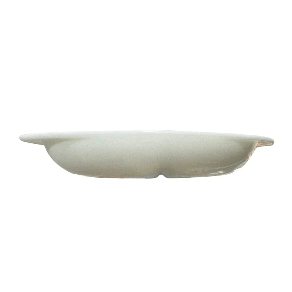 Pyrex 1063 White Milk Glass Divided Oval Casserole Dish 1.5 Qt Made in‎ USA